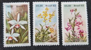 *FREE SHIP Brazil National Stamp Expo BRAPEX V. Orchids 1982 Flower (stamp) MNH