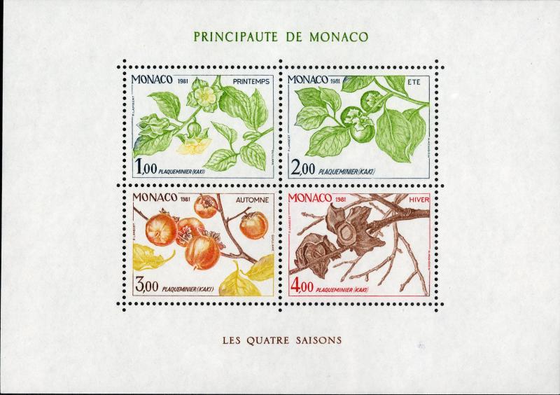 MONACO 315 S/S MNH SCV $8.50 BIN $5.00 PLANTS