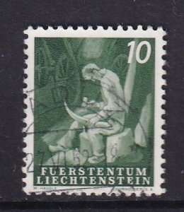 Liechtenstein  #248  used   1951  laborer  10rp