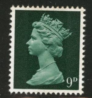 Great Britain Scott MH13 MNH** 1967 Machin dark green