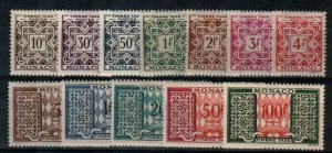 Monaco Scott J28-38A Mint hinged [TG354]