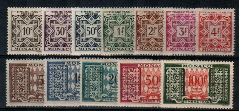 Monaco Scott J28-38A Mint hinged [TG354]