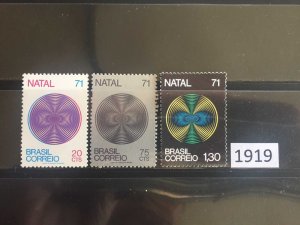 (1919) Brazil Scott 1207-1209, Set of 3