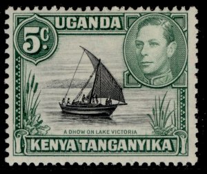 KENYA UGANDA TANGANYIKA GVI SG132, 5c black & green, M MINT.