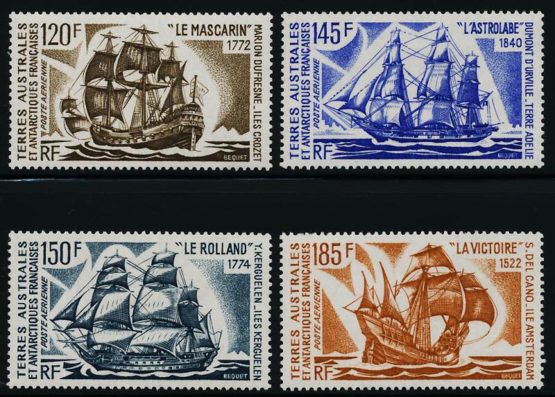 French Antarctic Territory C29-32 MNH Sailing Ships