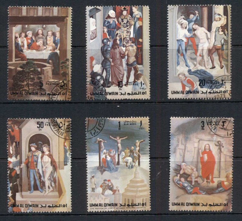 Umm al Qiwain 1972 Easter paintings (Mi#515-20) CTO