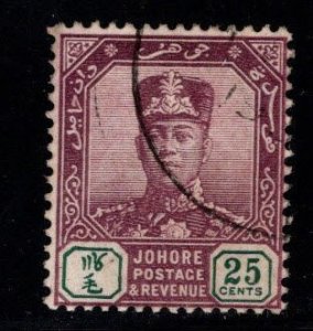 Malaya Jahore Scott 113 Used stamp,  wmk 4