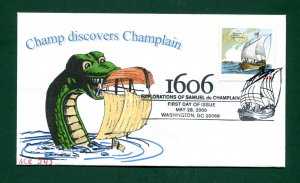 Sc. 4073 Champlain FDC - John Martin 