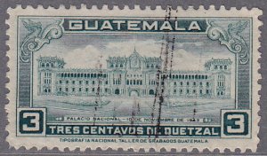 Guatemala - 1944 - Scott #309 - used - National Palace