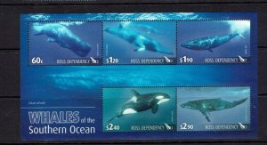 Ross Dependency: 2010, Whales of the Southern Ocean, M/Sheet, MNH