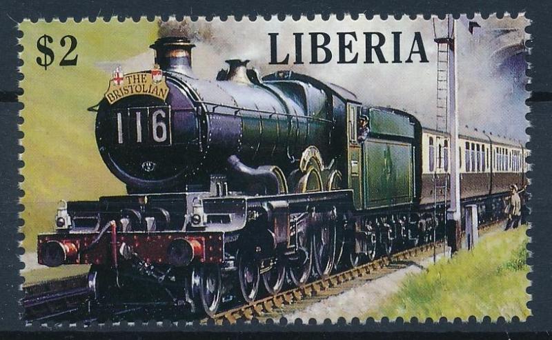 [62173] Liberia 1988 Railway Train Eisenbahn Chemin de Fer From Sheet MNH