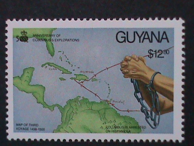 ​GUYANA-1992-SC#2520-31 COLUMBUS DISCOVERED AMERICA 500TH ANNV: MNH SET VF,