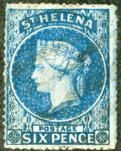 St Helena Stamps # 2B Used VF Scott Value $160.00