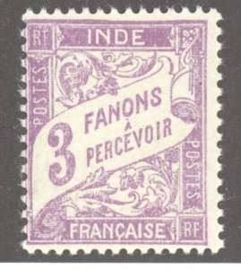 French India, Scott #J18, MH