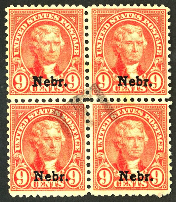 U.S. #678 USED BLOCK OF 4