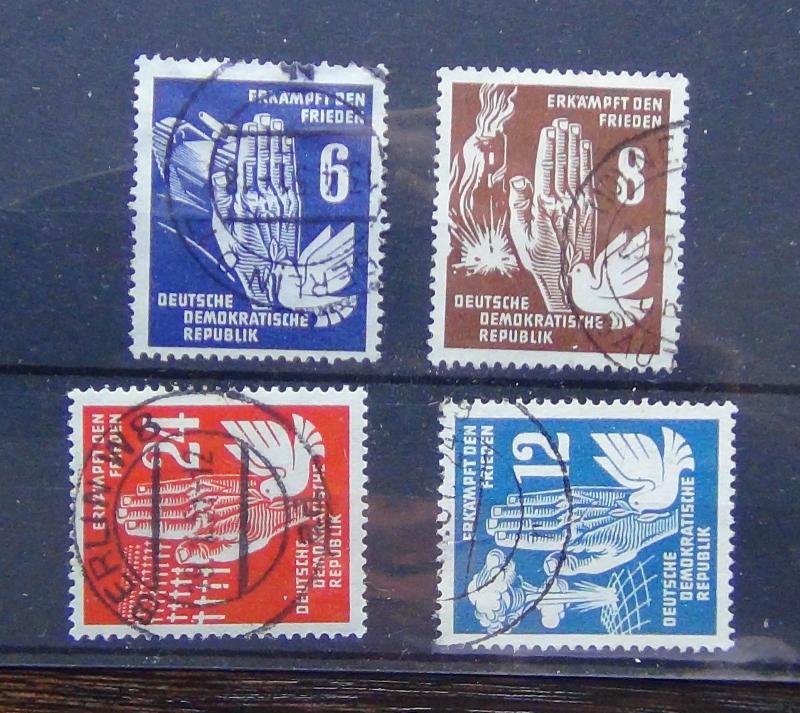 East Germany 1950 Peace Propaganda set Fine Used  