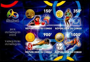 CONGO 2016 RIO OLYMPICS CHAMPIONS VAINQUEURS SYDNEY ATHENS BEIJING LONDON