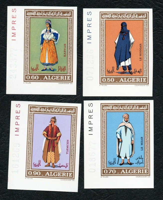 1972 - Algeria - Imperforated - Imperf - Regional Costumes - Traditional clothes 