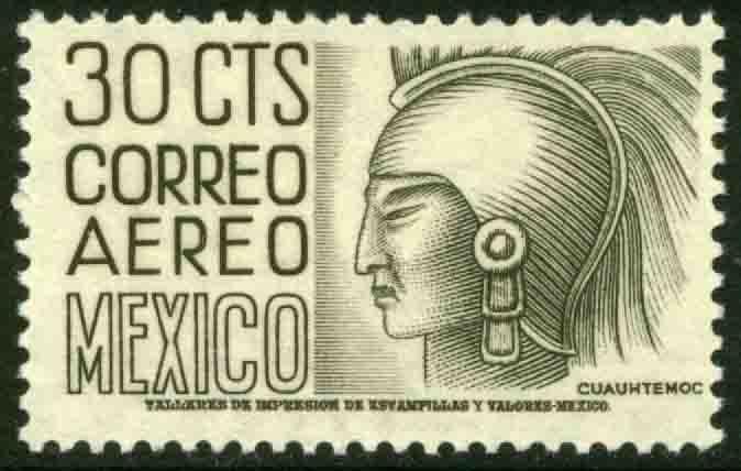 MEXICO C220Bl, 30c 1950 Definitive 2nd Printing wmk 300 PERF 11 1/2X11 MNH. VF.