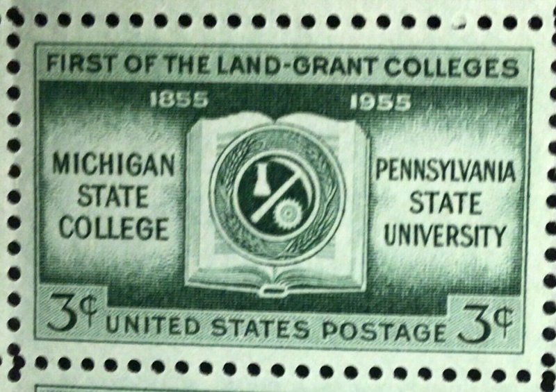 1065  Land Grant Colleges Centennial MNH 3 cent Sheet of 50    1955