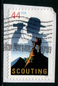 4472 US 44c Scouting SA, used on paper