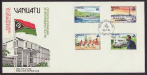 Vanuatu 397-400 Anniversary Independence U/A FDC