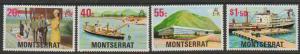 Montserrat SG 404 - 407 set of 4  MVLH