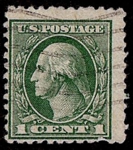 US Scott 525 1c Washington Gray Green Unwmkd USED F/VF NH Perf 11 Mach Cxl 1918