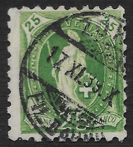 Switzerland #83 25c Helvetia