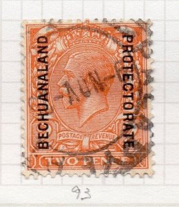 British Bechuanaland 1925 Early Issue Fine Used 2d. Optd NW-201152