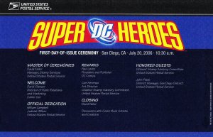 USPS First Day Ceremony Program #4084a Superman DC Comics 2016