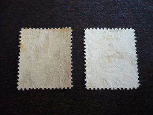 Stamps - Turks & Caicos - Scott# 61,63 - Used & Mint Hinged Part Set of 2 Stamps