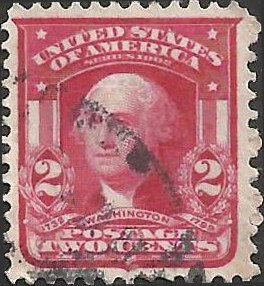 # 319c Scarlet Used George Washington Type I