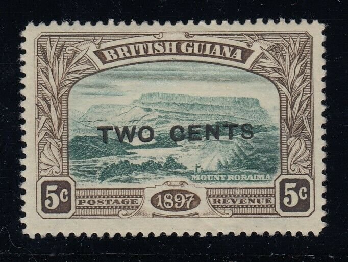 British Guiana, SG 222a (Sc 157a), MHR No Stop After Cents variety