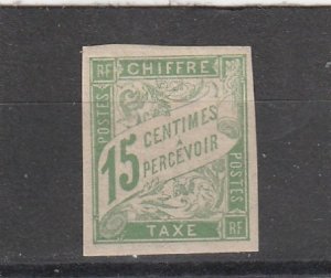 French Colonies  Scott#  J17  MH  (1894 Postage Due)