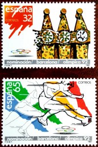 Spain 1987 MNH Stamps Scott 2524-2525 Sport Olympic Games