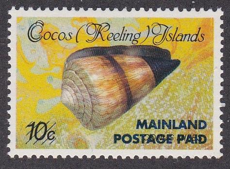 Cocos Islands # 228, Sea Shell, NH, 1/3 Cat.