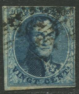 Belgium - Scott 7 - King Leopold I -1851 - Used - 20c Stamp