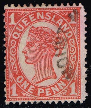 Australia-Queensland #113 Queen Victoria; Used (0.60)