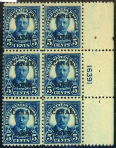 Canal Zone #86 MINT Plate Block NH Not Perfect