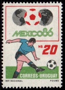 1986 Uruguay world cup soccer championships Mexico  #1213 ** MNH