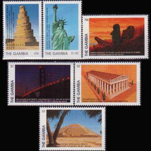 GAMBIA 1997 - Scott# 1940-5 World Wonders Set of 6 NH