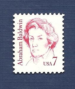 1850  7c Abraham Baldwin VF/MNH/OG