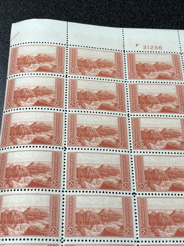 US 741 Grand Canyon 2Cents Sheet Of 50 Mint Never Hinged Very Fine