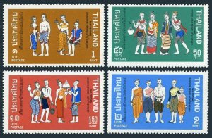 Thailand 600-603,MNH.Michel 617-620. Thai costumes 1972,History.