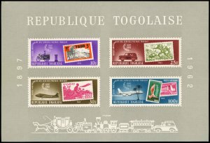 TOGO Sc C34a VF/MNH - 1963 S/S - 65th Anniv. of Togolese Mail Service
