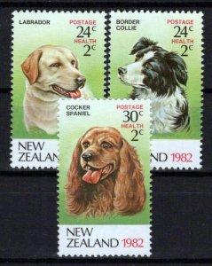 New Zealand B112-B114 MNH Semi-Postal Dogs Pets ZAYIX 0424S0231M