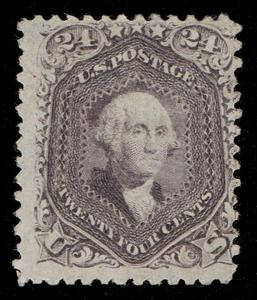 SCARCE GENUINE SCOTT #78 MINT OG H 1862 TRUE LILAC SCV $2750 - ESTATE SALE