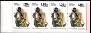 Thailand Scott 1017  MNH** 1982 Pleated Gibbon stamp booklet