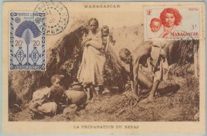 81137 - MADAGASCAR - POSTAL HISTORY - POSTCARD / Maximun Card ? 1949